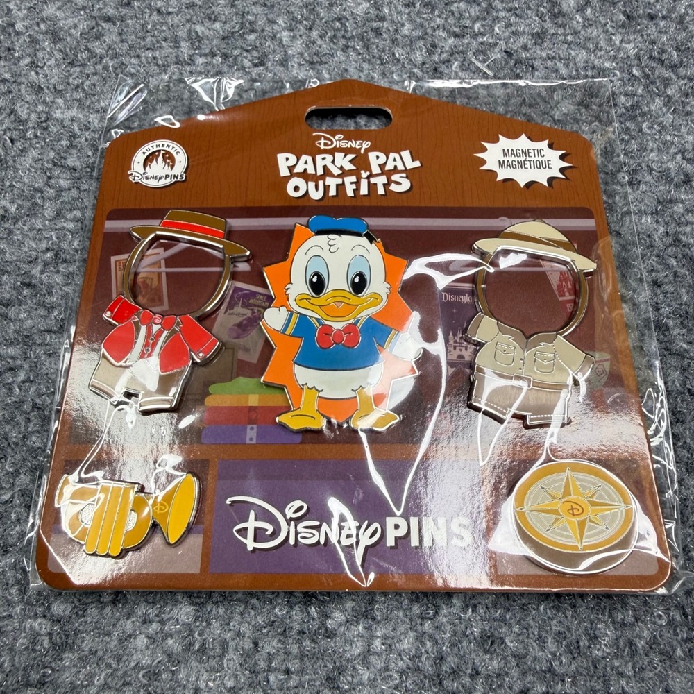 Disney Park Pal Outfits Pin Set Donald Duck Magnetic Interchangeable